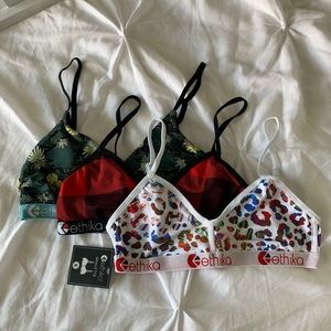 Set of 3 Ethika Bra Tops Size Small